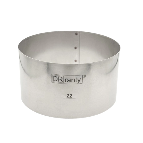 Opaska rant stały obręcz do tortu ciasta forma średnica 22cm wysokość 12cm Dorosiowe Ranty